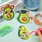 6PCS DIY Avocado Diamond Art Coasters – Cute Fruit Coasters with Holder, Diamond Painting Craft Supplies for Drinks